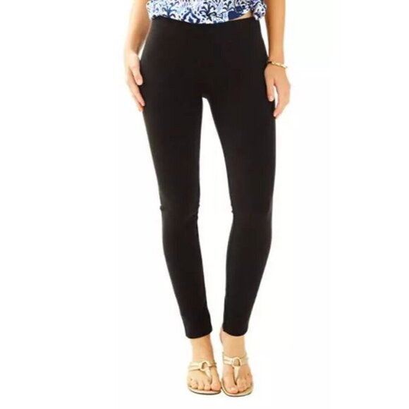 Lilly Pulitzer MIA LEGGING Leggings Black Stretch Pants Size: S NWT - Picture 2 of 8